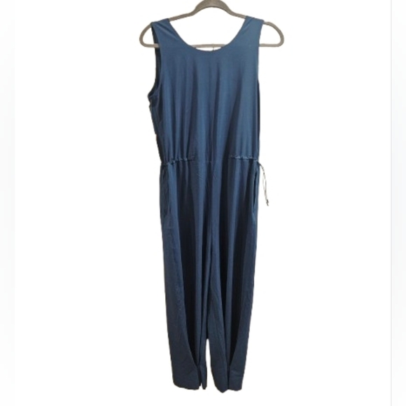 Title Nine Round Trip Sleeveless Women's Teal Blue Jumpsuit Size Small - Picture 11 of 15